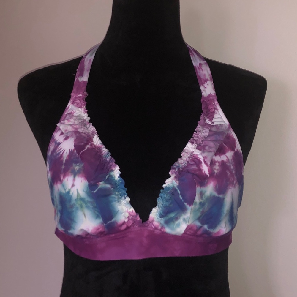 Lucky Brand tie-dye bikini top
